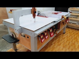 Building 5 in 1 Workshop || DIY Table Saw, Router Table, Disc Sander, Jigsaw Table, Planer Table