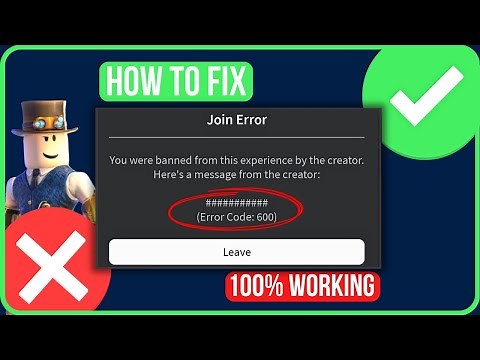ROBLOX ERROR CODE 600 [FIXED] | How to Fix Error Code 600 Roblox