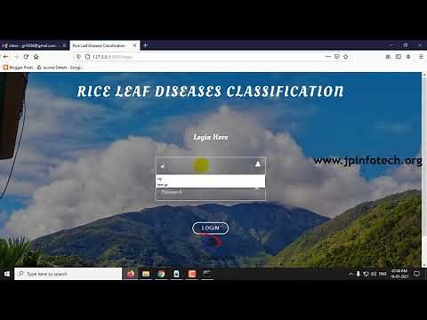 Rice Leaf Diseases Classification Using CNN With Transfer Learning | Python Final Year Project