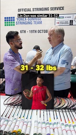 Lin Dan & Lee Chong Wei string tensions, 2-knot vs 4-knot, with Mark Lawrence. 🏸