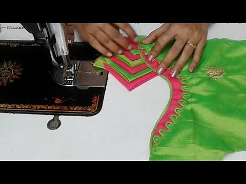 simple designer blouse cutting and stitching