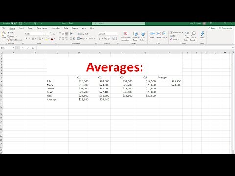 How To Calculate The Average In Excel