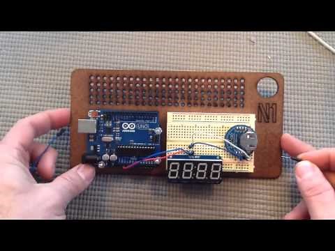 Arduino for Beginners 27 Building a digital clock
