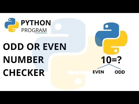 Python Program to Print Even and Odd Numbers | Print Odd or Even numbers in Python using for loop