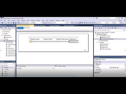 SSRS - Shared Datasource , Shared Dataset , Report Design