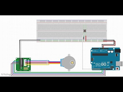 Arduino Tutorial - Step Motor with Push Button - Part I