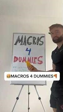 Macros for Dummies: Easy Macro Calculation!