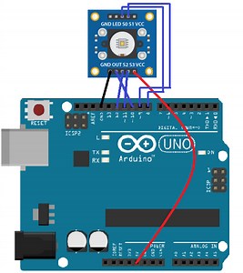 Arduino and Color RGB Sensor TCS230 - Interfacing