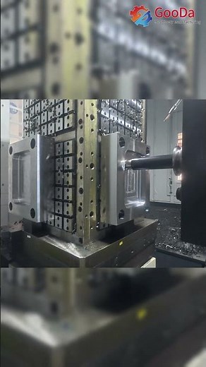 HMC with 4 Angle Tombstone Fixture: 4-Side Machining & Roughing in 1 Setup #hmc #fixture #mold