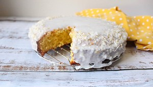 Easy Coconut and Lime Cake | A Baker's Bookshelf