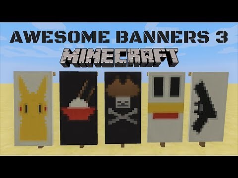 ✔ 5 AWESOME MINECRAFT BANNER DESIGNS WITH TUTORIAL! #3