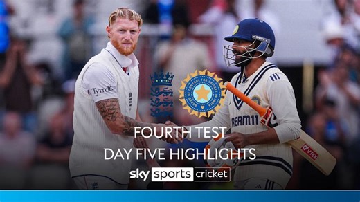 England vs India: Fourth Test, day five highlights