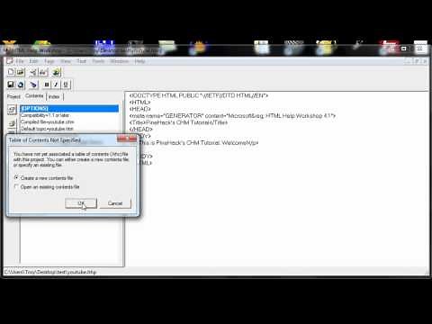 How to create .chm files