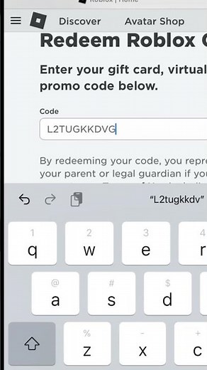 Redeeming Roblox toy code