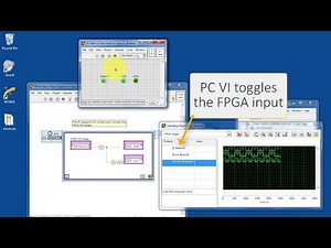 LabVIEW code: "Desktop Execution" node as an FPGA VI testbench (expected results)