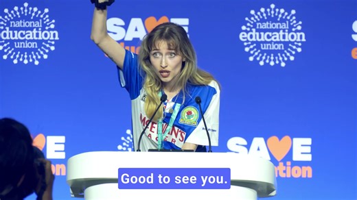 “There is a class element to AI. Privileged children are getting one-to-one support from humans. Disadvantaged children are getting AI bots teaching them about Macbeth.” Watch delegate Sarah's speech to #NEU2026. Teaching is about personal relationships. Educators cannot be replaced by robots. The NEU will support members to oppose the introduction of 'virtual teachers'. #SaveEducation