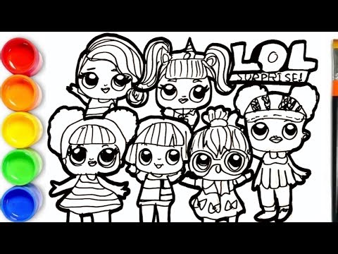 How to draw L.O.L. Surprise! Dolls 💖 Coloring Pages LOL Surprise Characters Drawing Videos