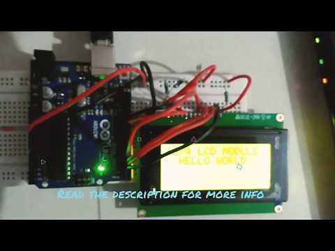 16x4 LCD DISPLAY INTERFACE WITH ARDUINO BOARD.