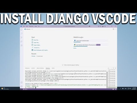 How To Install Django in VS Code