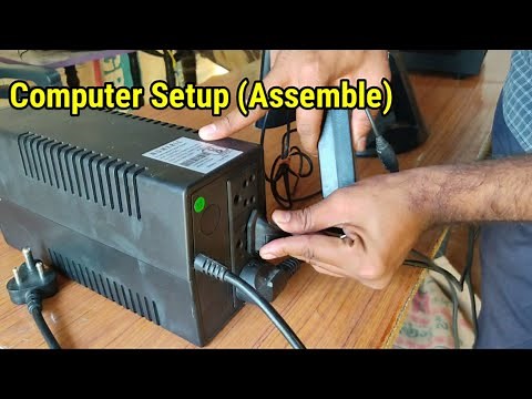 How To Setup Computer Step By Step & Internet (Assemble) || CPU, Monitor, ONU, UPS, & Router ||