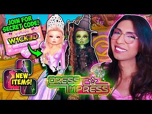 💚🩷 WICKED UPDATE in DRESS TO IMPRESS! JOIN FOR NEW CODES! (40+ Items, New Gamemodes, & Secret Items)