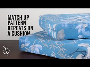How to Match Up Pattern Repeats on a Cushion