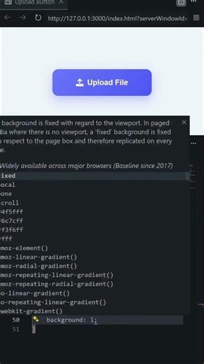 ✨ Create Animated Upload Button 💧 Water Fill Progress Animation | HTML | CSS | JavaScript |