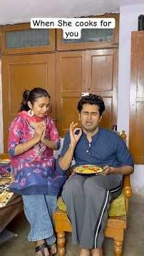 When She cooks for you🥘#funnyshorts #relatable #comedy #memes #couple #women #married #couplecomedy