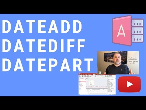 How to Use DateAdd, DateDiff, and DatePart to Calculate Dates in MS Access
