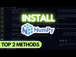 How to Install Numpy in Python on Windows 11 (2024) - PIP Install Numpy