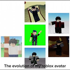 The evolution of my roblox avatar