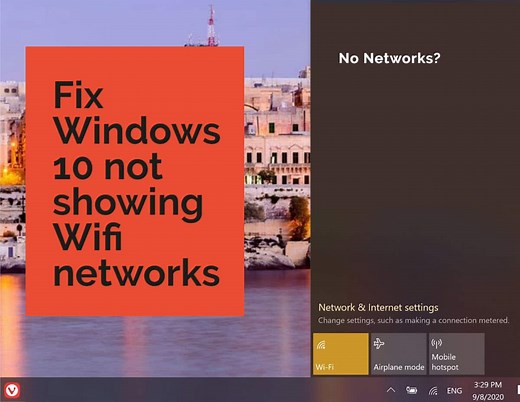 9 Ways To Fix Windows 10 Not Showing Wi-Fi Networks
