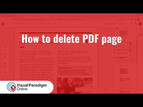 How to delete page in PDF