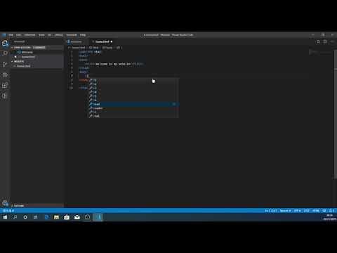 Using Visual Studio Code to make a website