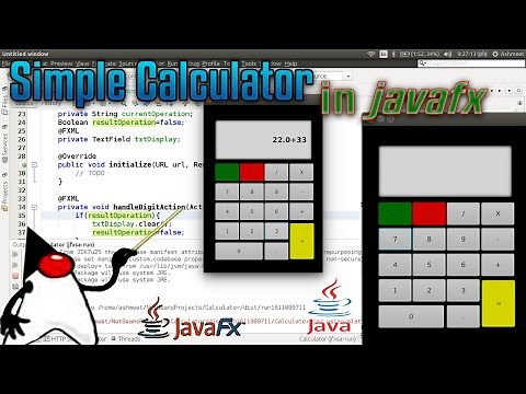 Calculator in javafx with source code