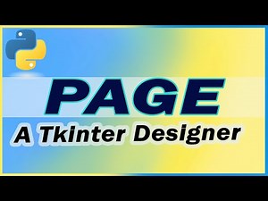 पेज - एक टीकइंटर जीयूआई बिल्डर || मिनटों में पायथन जीयूआई एप्लिकेशन बनाएं