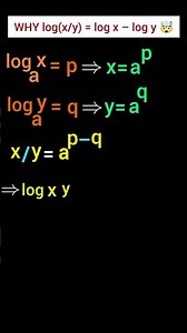Quotient Law of Logs PROOF 🔥 Why log(x/y) = log x – log y