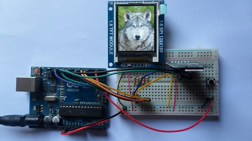 Draw Bitmap Images on ST7735 TFT with Arduino and SD Card