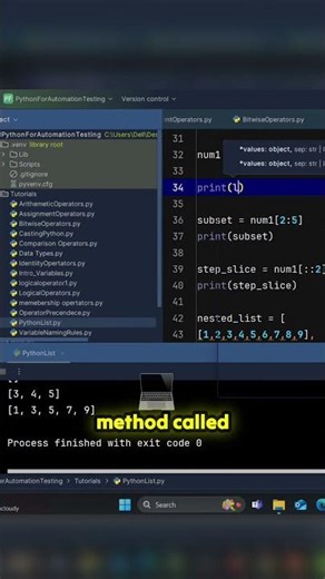 🚀Find the Length of a List in Python in 30 Seconds ⚡ | Python for Testers Shorts