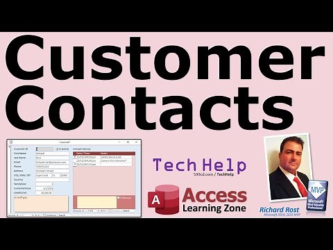 Contact Management (CRM) for Customers in Microsoft Access Database Template, Followups, Subform