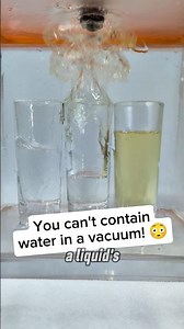 Oil vs. Water in the Vacuum Chamber! 😳 #shorts #science