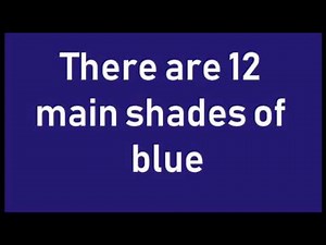 The Shades of the Blue Colour