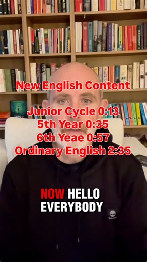 Paul details some of the new content he has added this week for 6th Year (Higher & Ordinary Level), 5th Year and 3rd Year English. #grinds360 #leavingcert #juniorcycle #english | Grinds 360