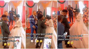 Groom slaps bride in her face in front of pastor, wedding video goes viral