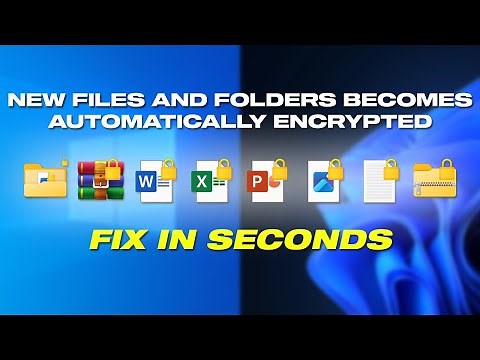 Disable Automatic Encryption Of Files And Folders In Windows 11/ 10 | Encrypting File System (EFS)