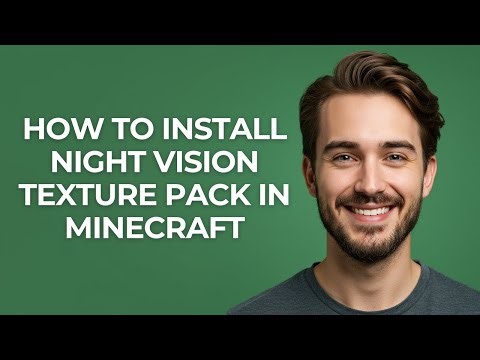 How To Install Night Vision Texture Pack In Minecraft - GUIDE!