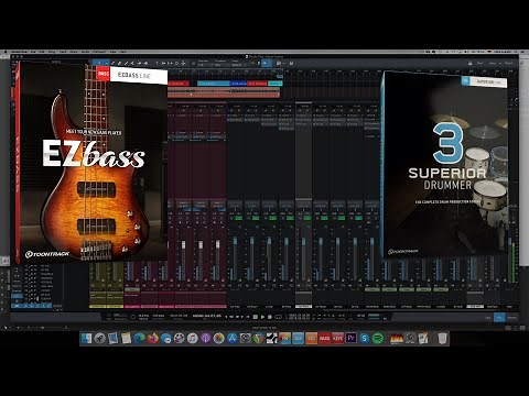 Using Toontrack's EZbass and Superior Drummer 3 in a full mix production
