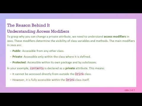 Understanding Why You Can Change Private Attributes in Java Classes