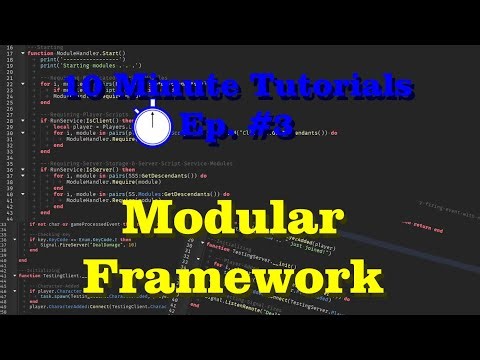 How to organize your code using this modular framework