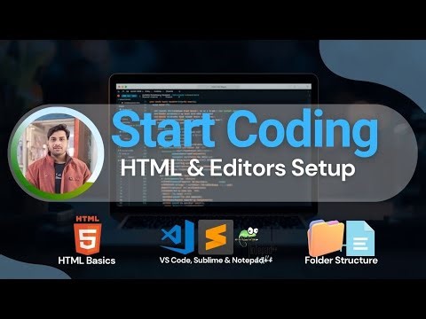 learn #html from Scratch | Installing Editors + Project Setup (Step-by-Step)